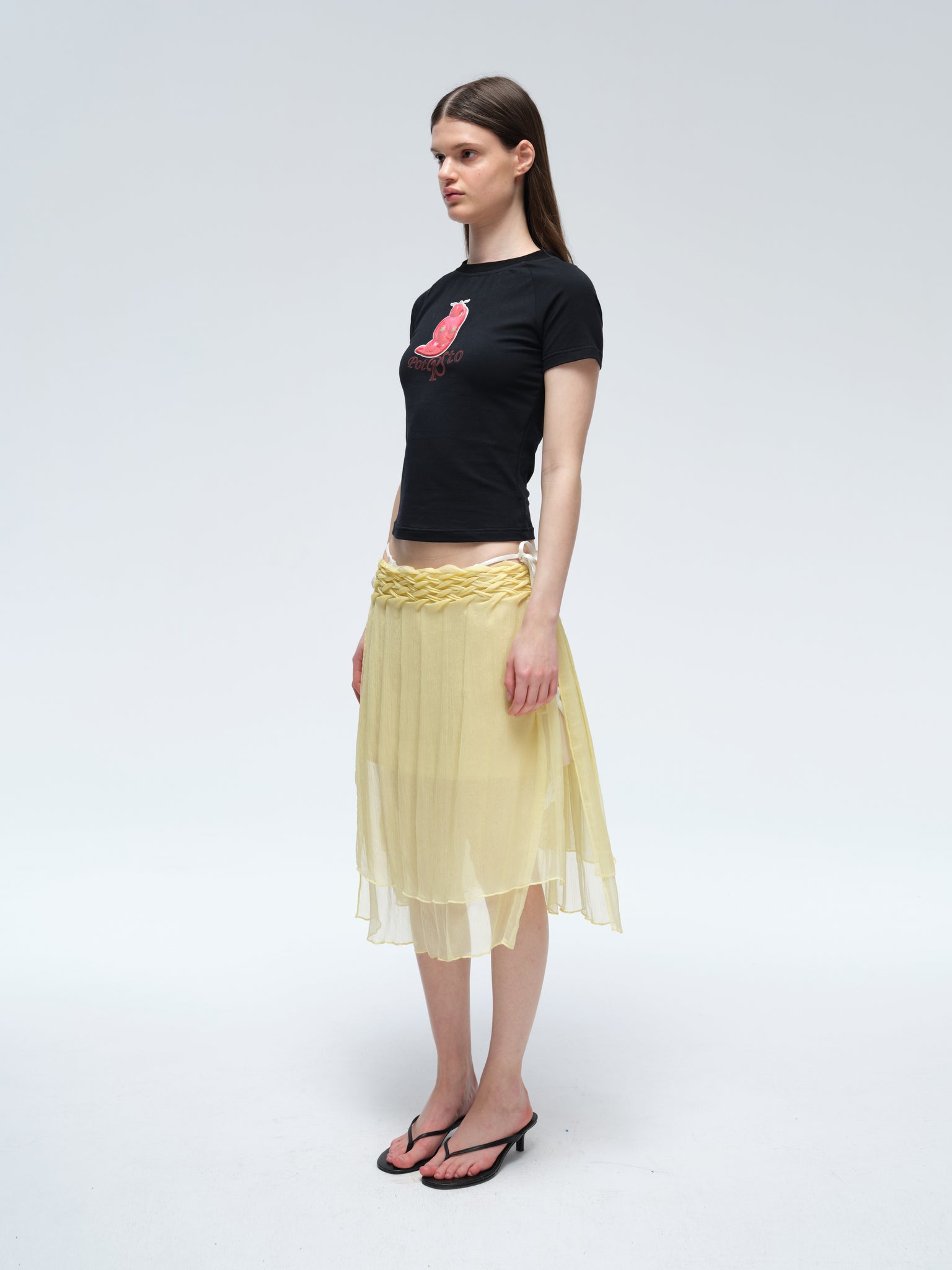 Handcrafted Smocking Silk Chiffon Multi-wear Skirt/Top