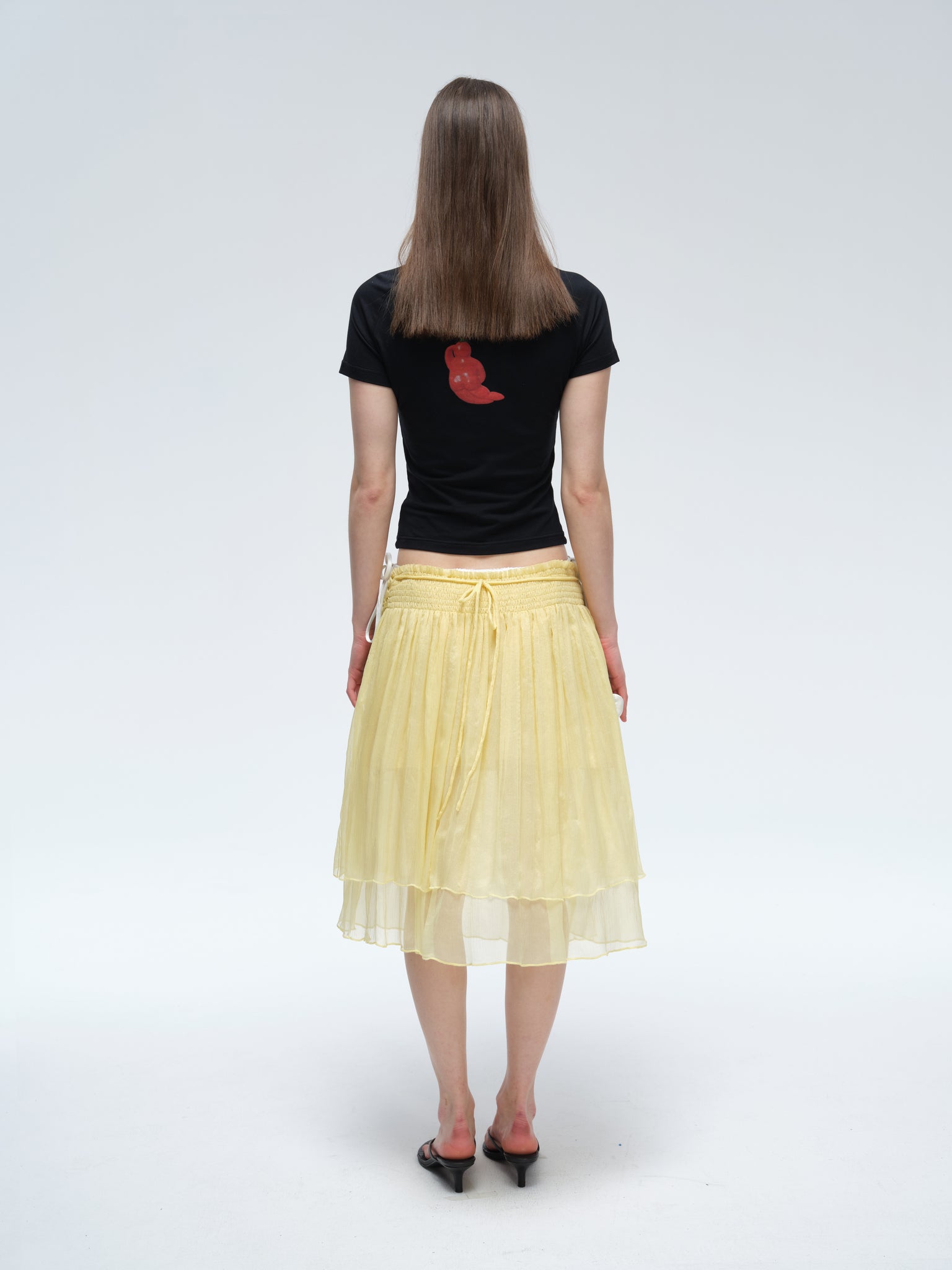 Handcrafted Smocking Silk Chiffon Multi-wear Skirt/Top