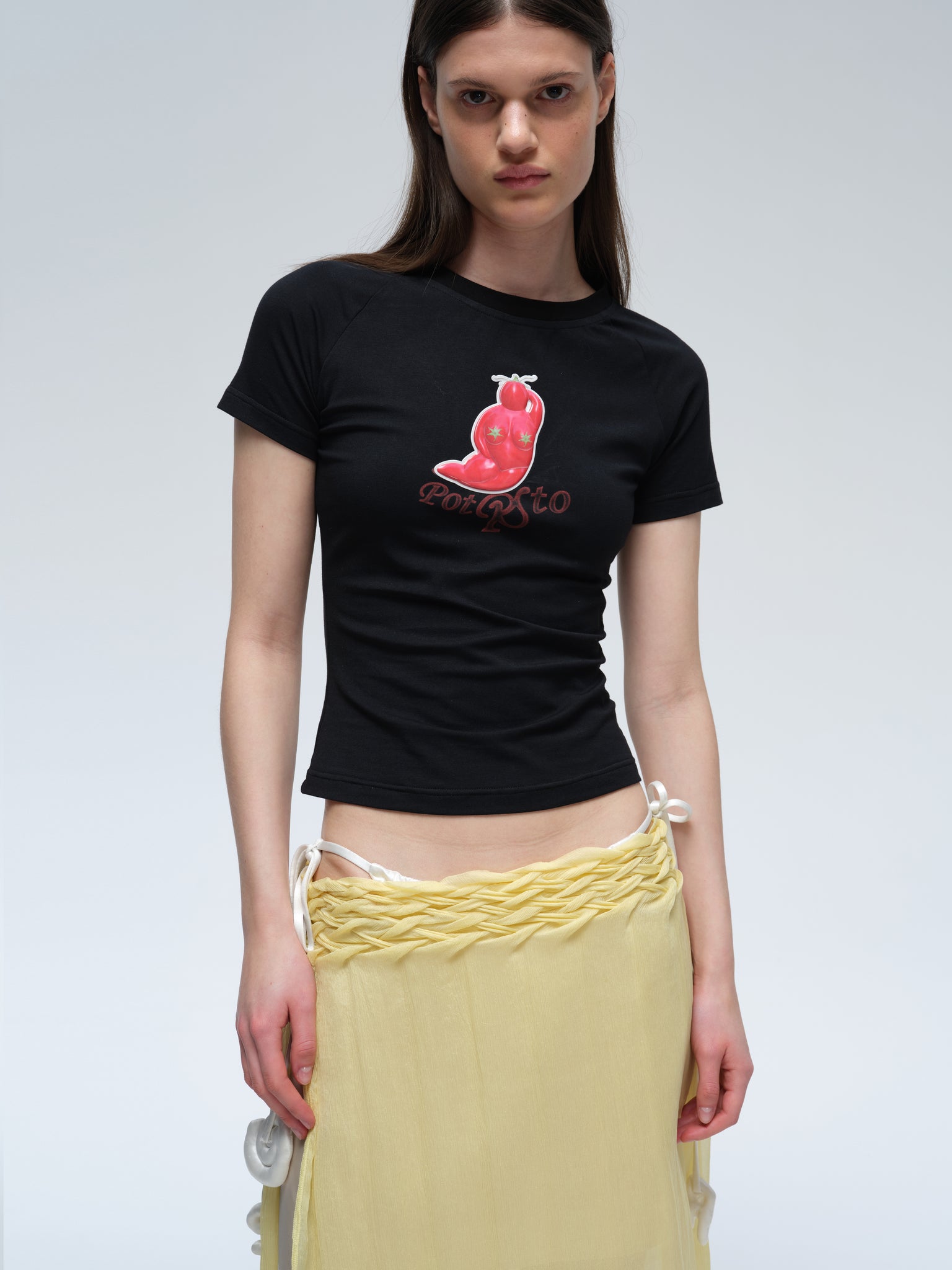 Black Tomato Goddess Print T-Shirt