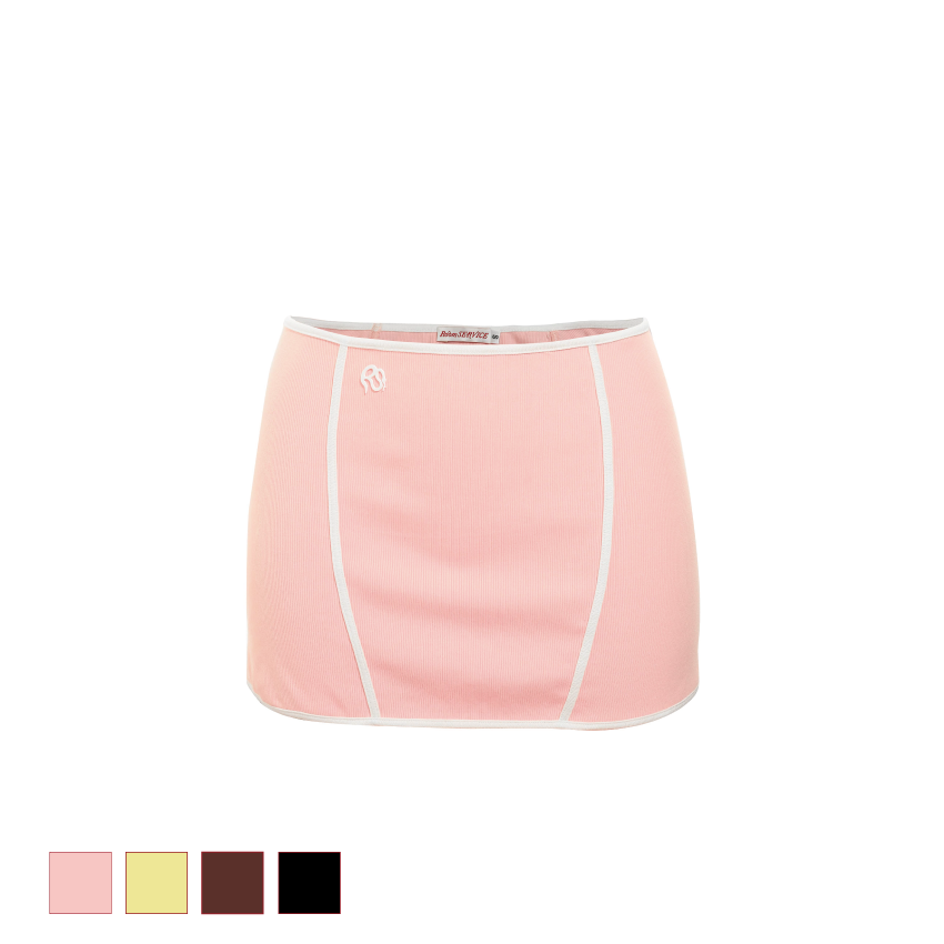 Cotton Mini Skirt pink