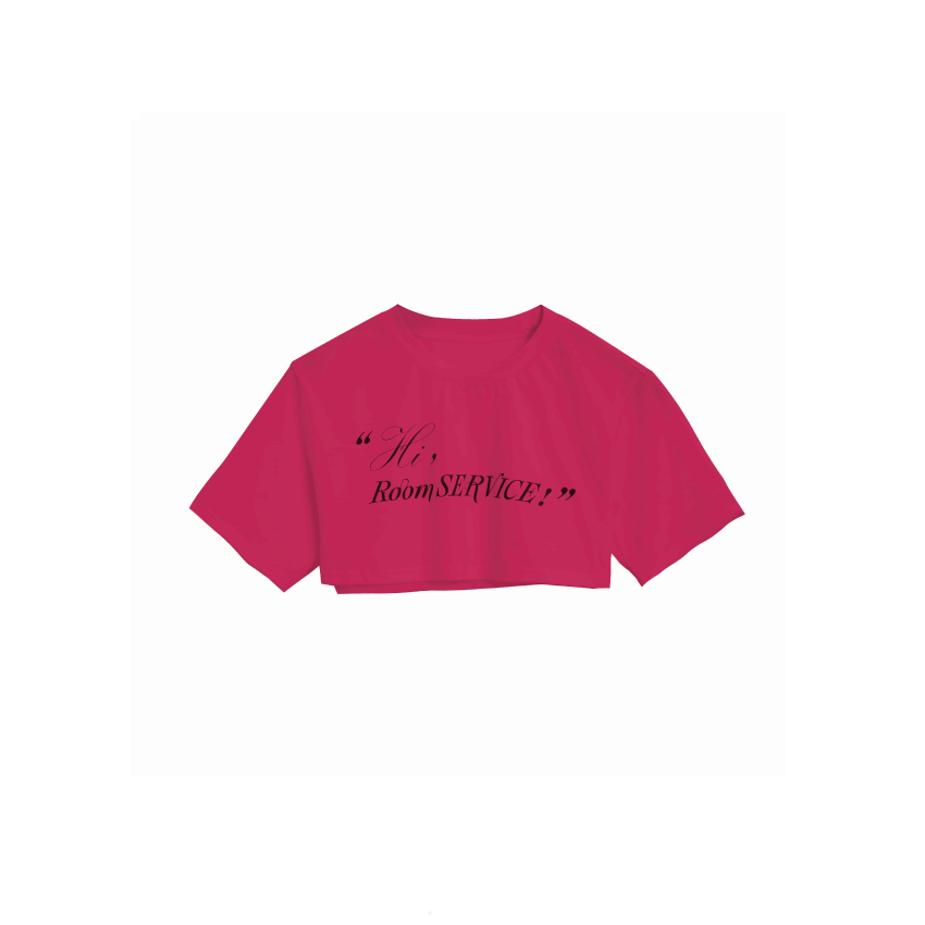 RS Logo Slogan T-Shirt pink
