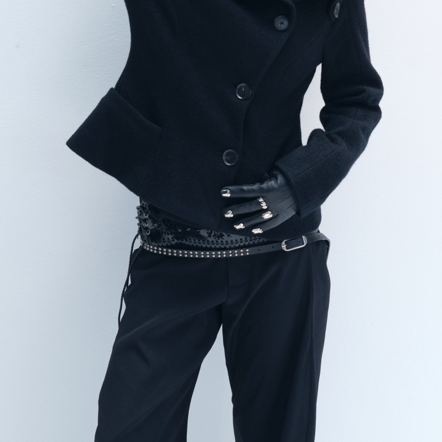 Studded Leather Belt