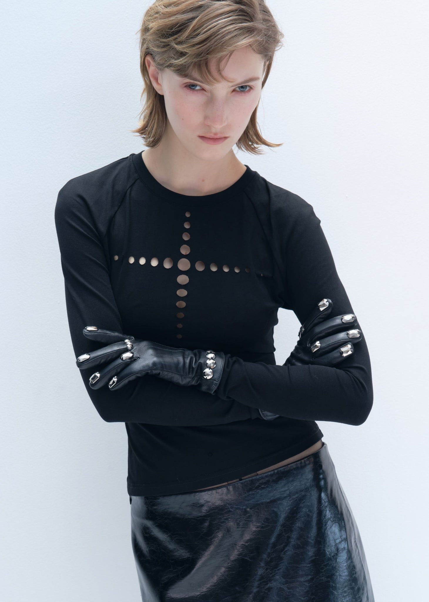 Studded Leather Belt