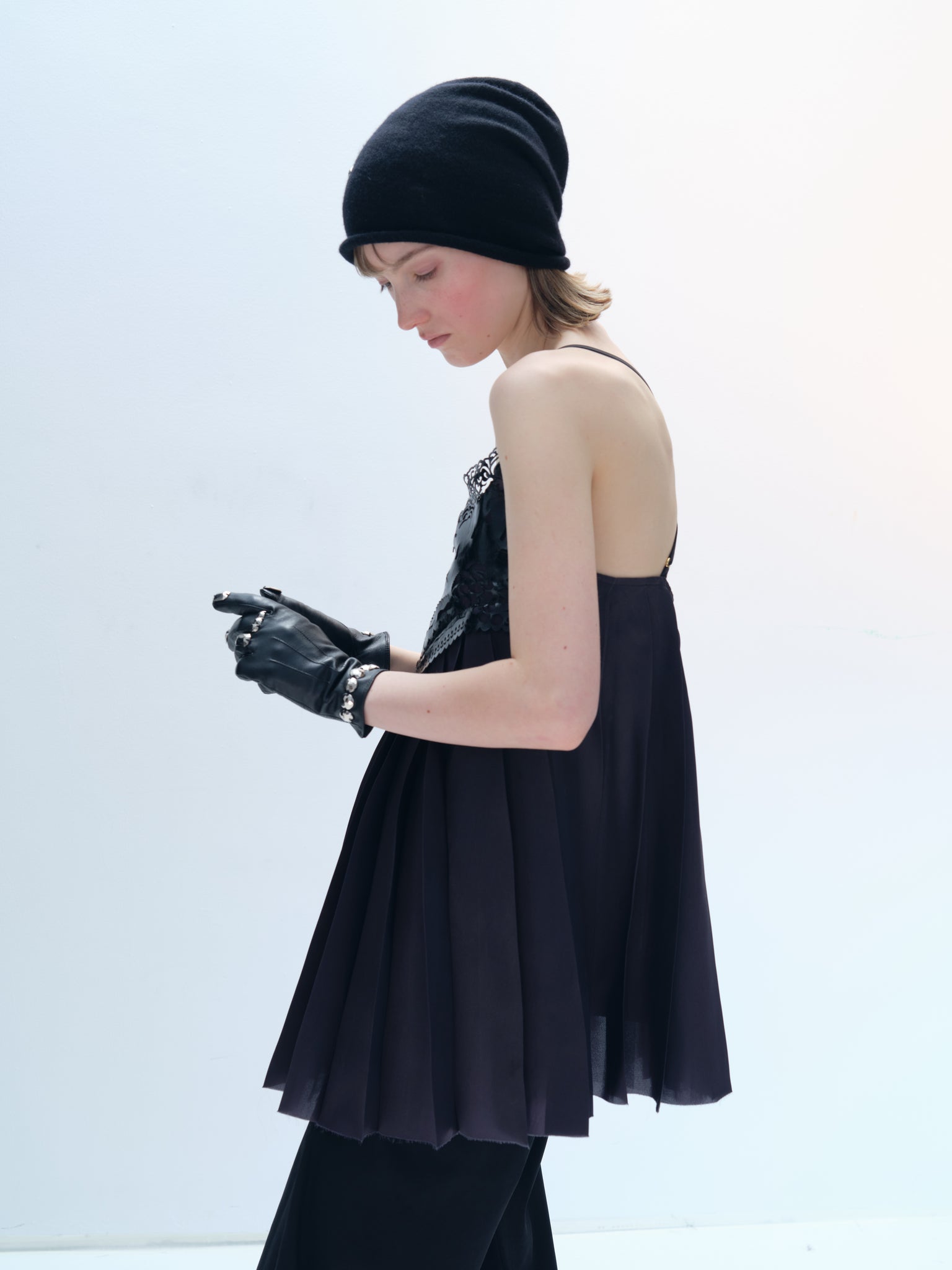 Starfish Silver Diamond Embellishment  Beanie