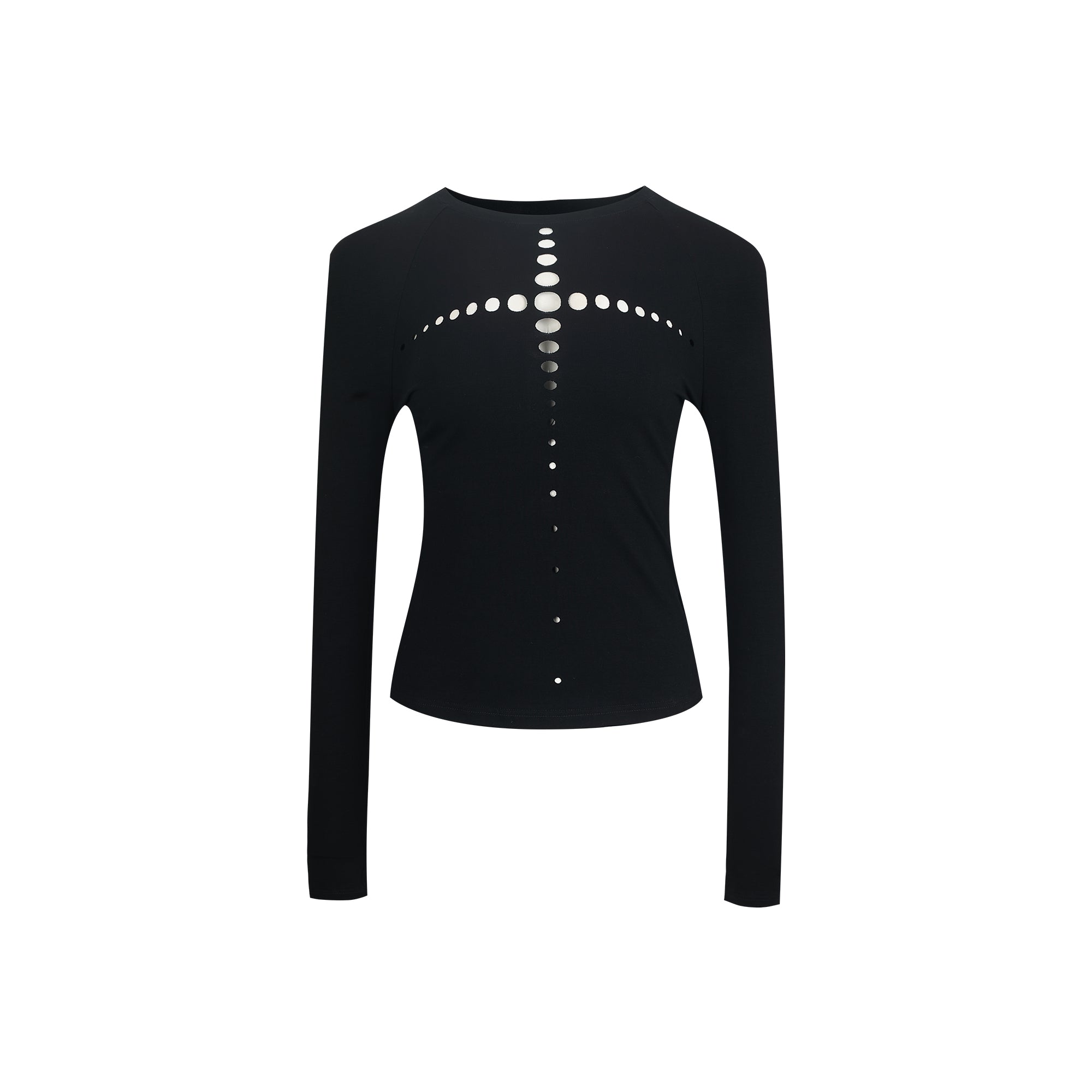 Cross-Shaped Laser cut T-shirt
