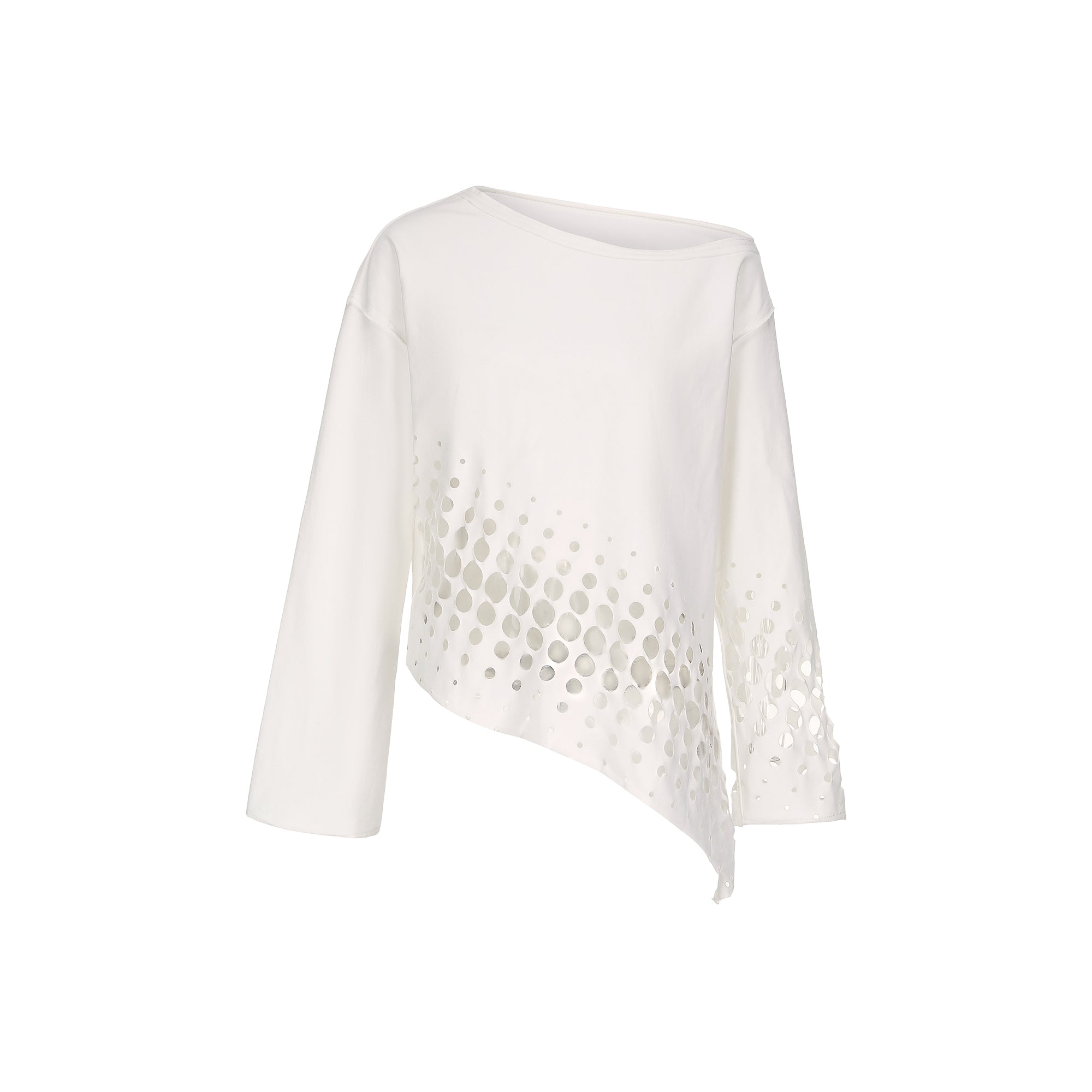 Gradient Effect Laser cut  T-shirt