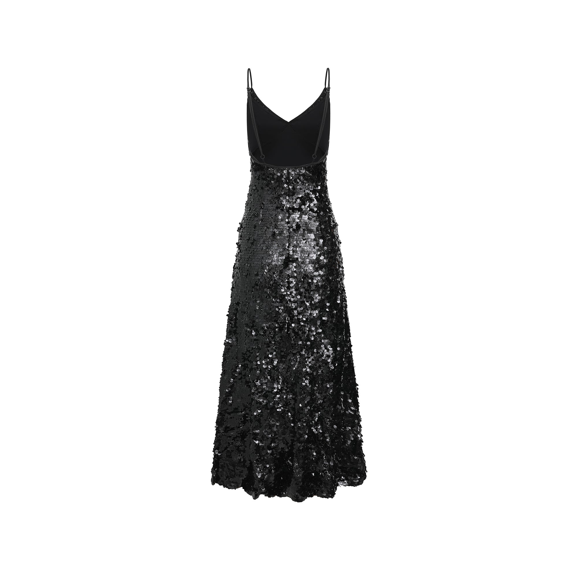 Black Big Sequins Dress