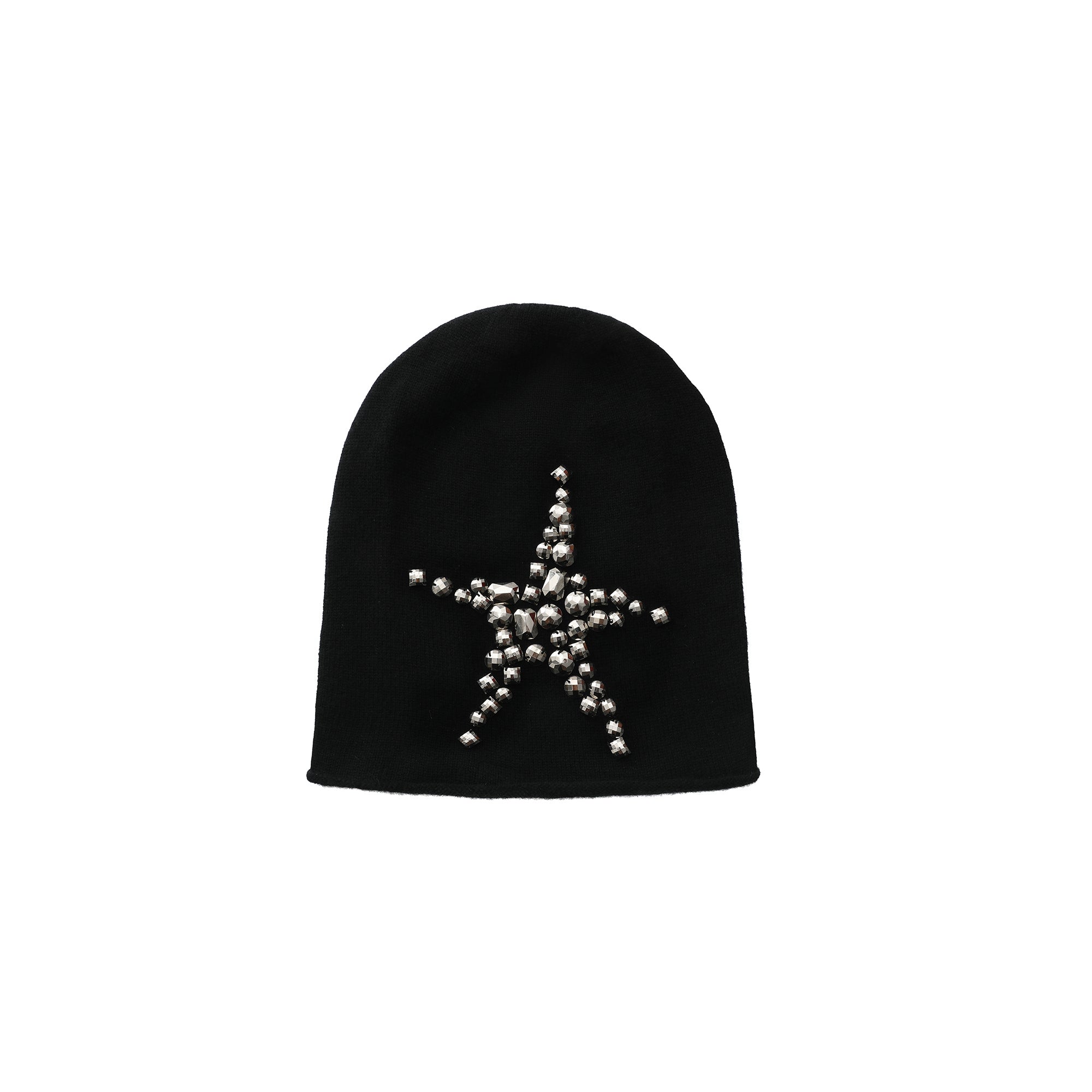 Starfish Silver Diamond Embellishment  Beanie