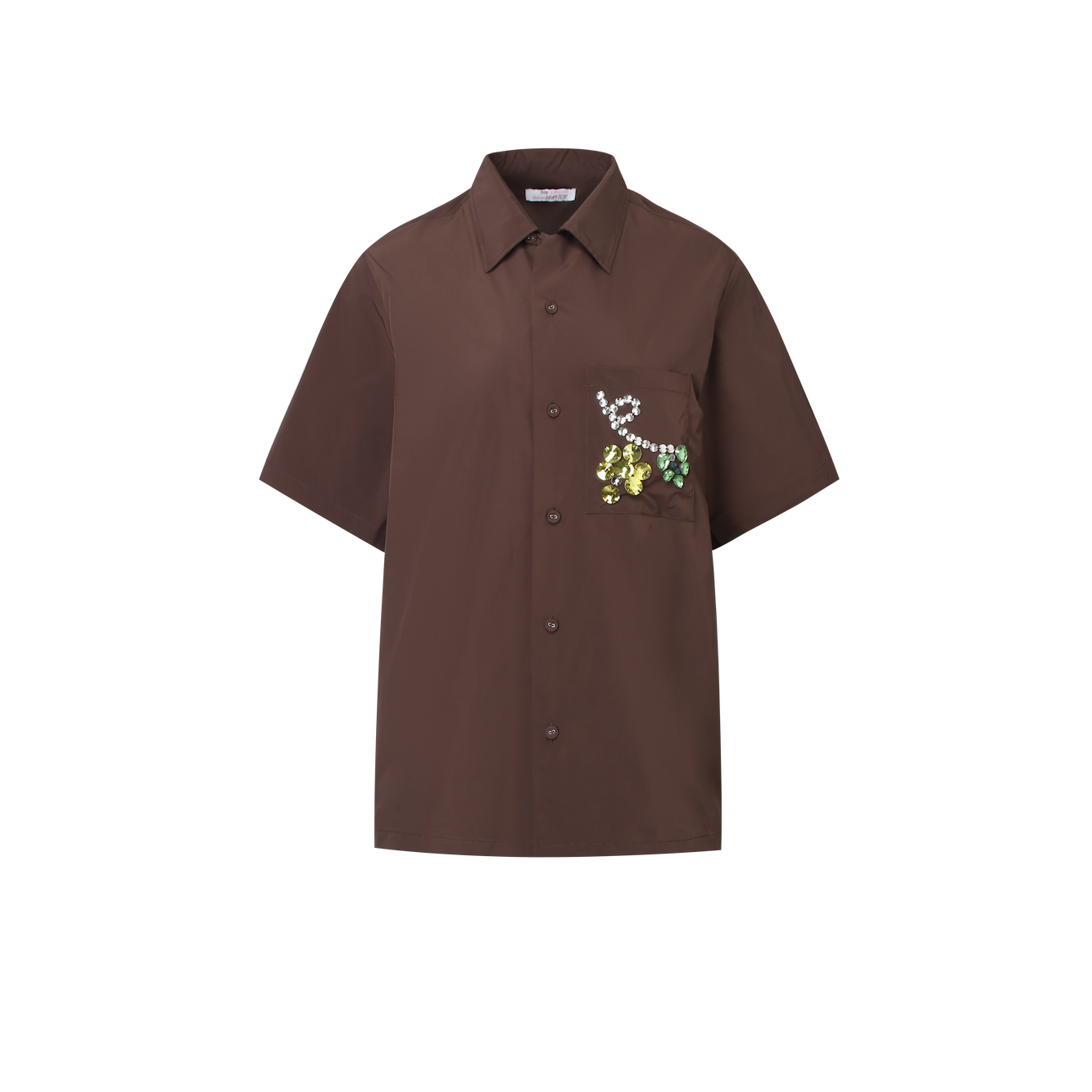 Unisex Brown Grape Rhinestone Shirt